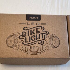 LED Rechargeable Bike Light Set 4 Modes Bicycle Accessory NWT